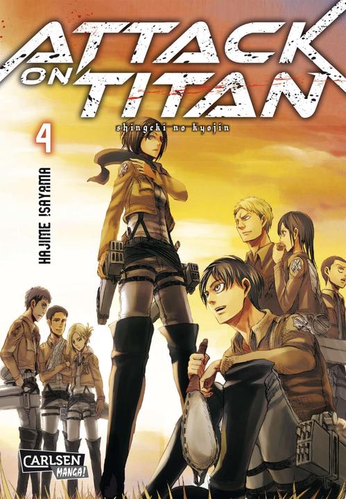Actual product image Attack on Titan, Band 4 (German, Hajime Isayama, 2014)