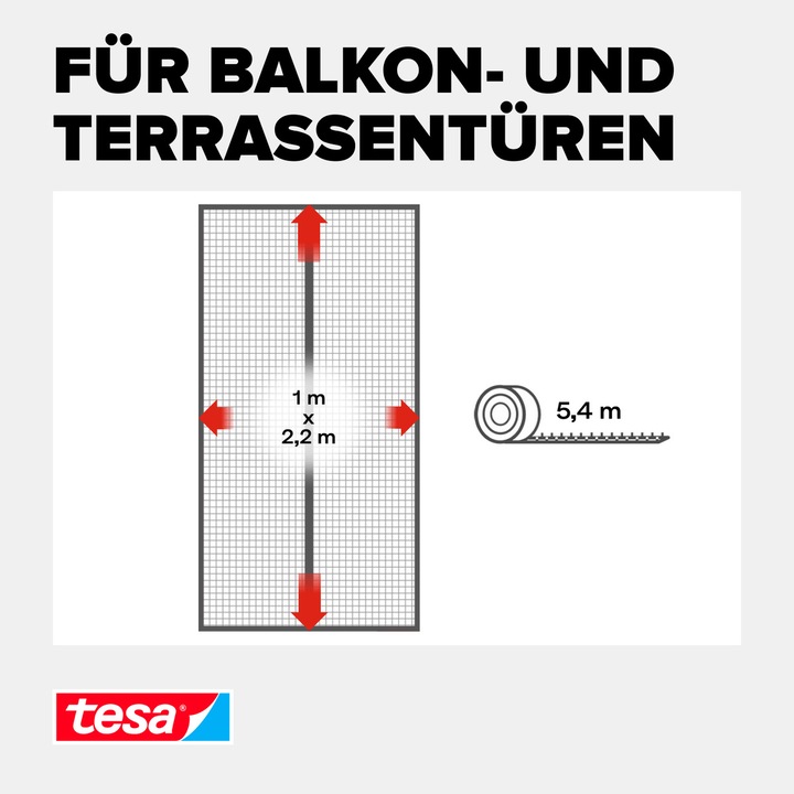 Immagine prodotto tesa Tenda magnetica per balconi e portefinestre, autochiudente, installazione senza foratura (100 x 220 cm)