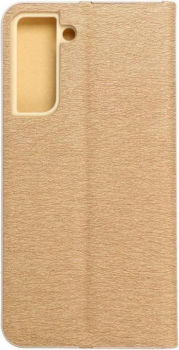 Actual product image OEM Book case LUNA Book Gold for SAMSUNG S21 FE gold (Samsung Galaxy S21 FE)