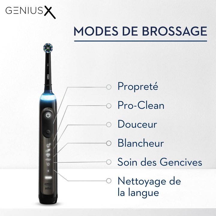 Actual product image Oral-B Genius X Electric Toothbrush Black (Oscillating toothbrush)
