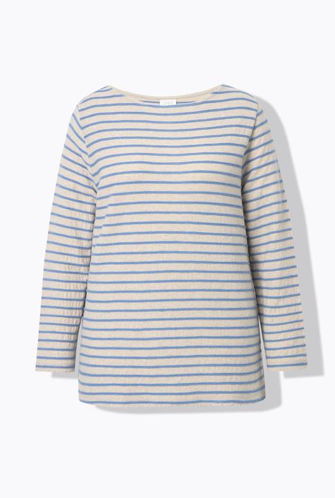 Produktbild Ulla Popken Ringelshirt, U-Boot-Ausschnitt, Langarm