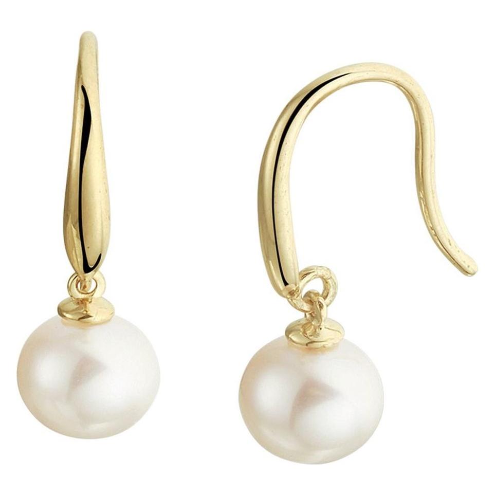 Marie, Oorbellen, Celeste Oorhangers Parel Franse Haak - 6.5 - Goud