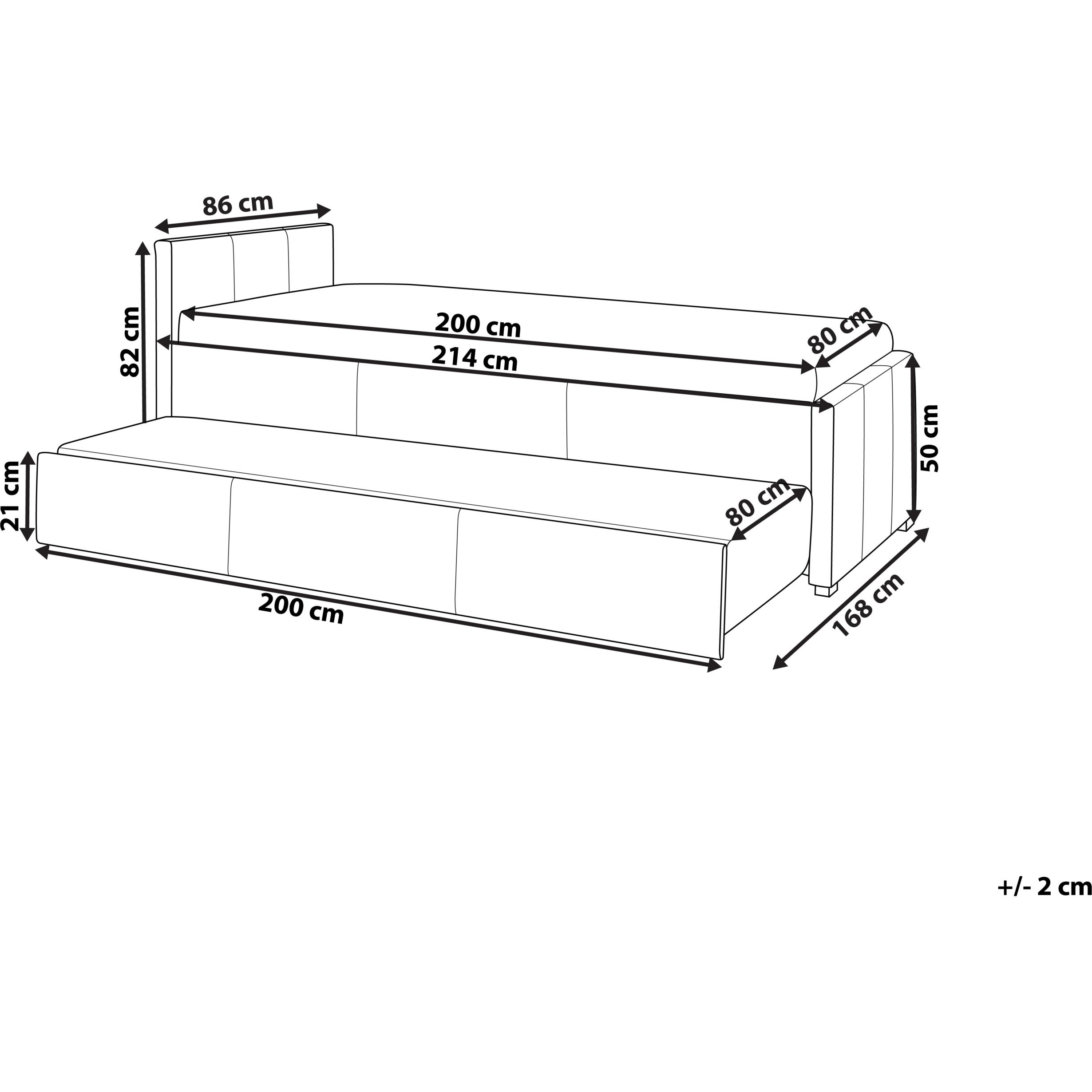 Thumbnail - Beliani, Bett, Marmande (80 x 200 cm)