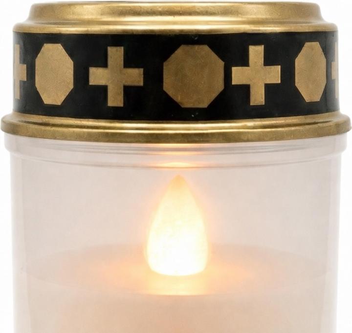 Actual product image Relaxdays 4x LED grave light