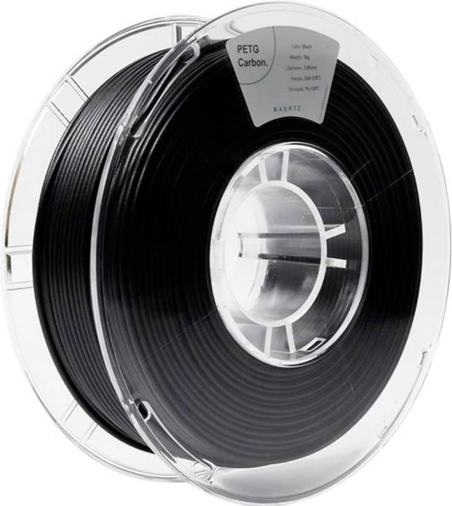 Immagine prodotto Maertz PMMA-1020-002 PMMA-1020-002 Filamento PETG Carbonio chimicamente resistente, resistente al calore, (Carbonio, 2.85 mm, 1000 g, Nero)