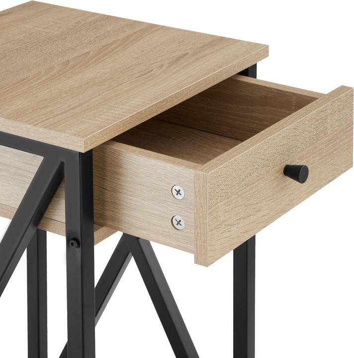Image du produit tectake Table d'appoint Dayton 35x35x70,5cm (35 x 35 x 70.50 cm)