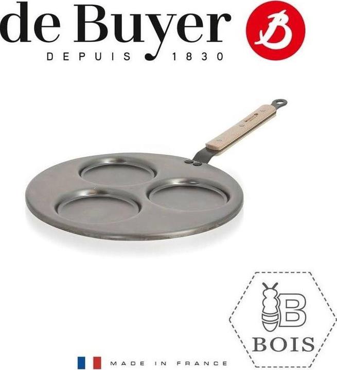 Image du produit de Buyer Triblinis Poêle Mineral B Bois ø27cm (27 cm, Poêle à frire, Fer)