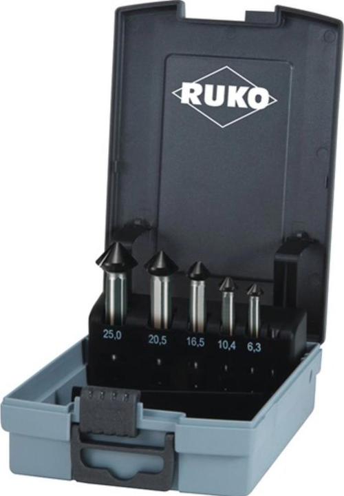 Produktbild Ruko Kegelsenker Set ULTIMATECUT 5teilig 6.3 mm, 10.4 16.5 20.5 25 mm HSS 1 St. (20.5 mm, 25 mm, 10.4 mm, 16.5 mm, 6.3 mm)