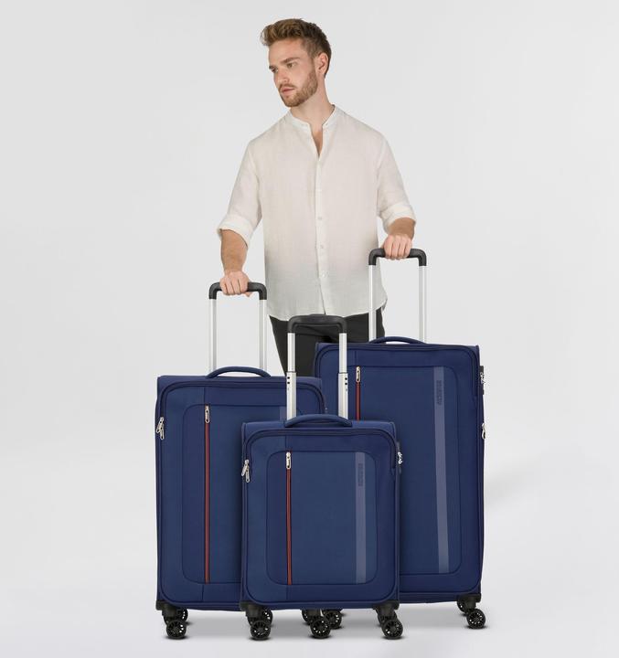 Actual product image American Tourister Blazing Ride 4 Rollen Kofferset 3-teilig mit Dehnfalte (211 l)