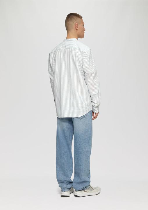 Produktbild S.Oliver Hemd Regular Fit: Stehkragenhemd aus gestreiftem Oxford (L)