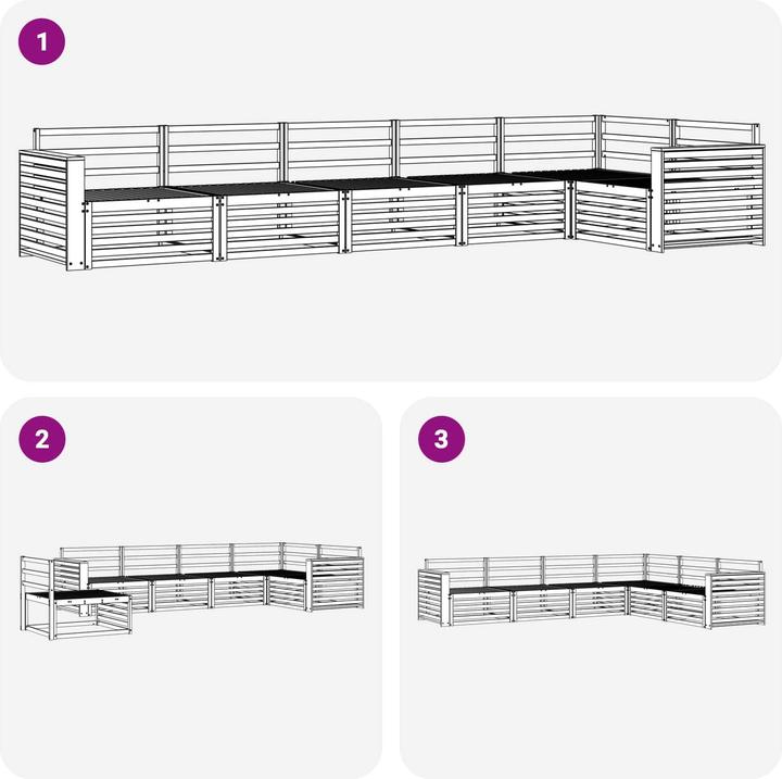 Produktbild vidaXL Outdoor-Sofa