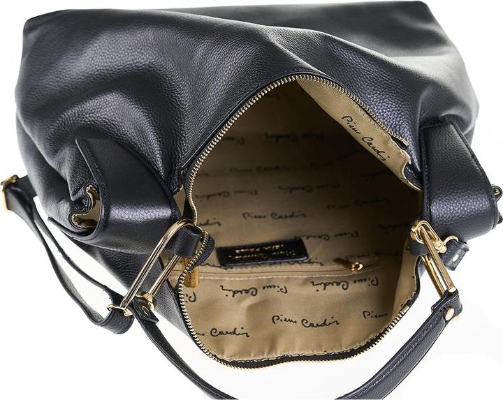 Actual product image Pierre Cardin **Damen Umhängetasche Made In Italy - Modell Lyra Elite - 100% Leder** - 33.0 X 30.0 X 12.0 Cm