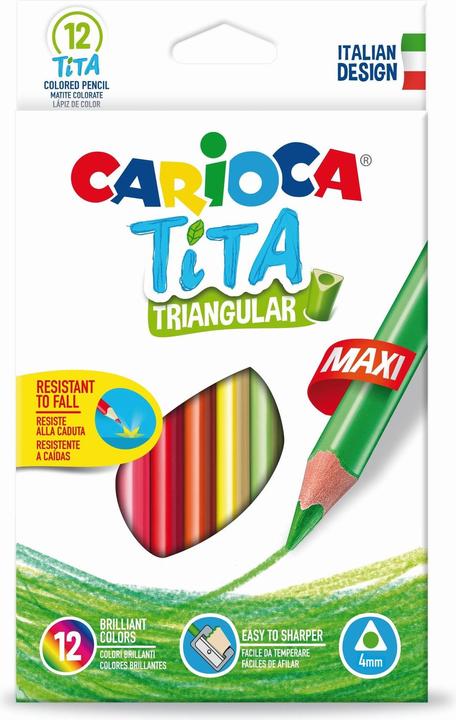 Produktbild Carioca Farbstift Tita Trian Maxi (12x)