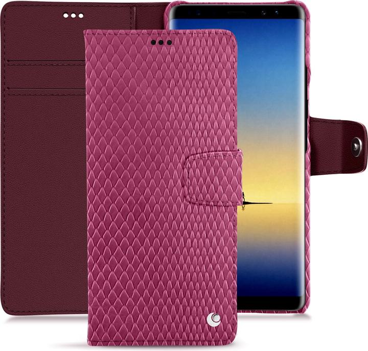 Marron ( Nappa - Pantone #8B4720 ), Serpent ciclamino ( Pantone #9E4C6E )