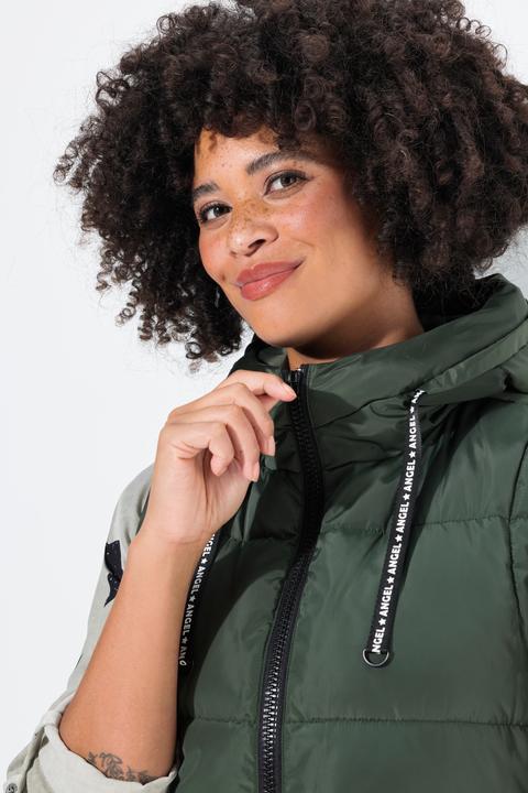 Produktbild Angel of Style Long-Steppweste, A-Linie, Kapuze (50)