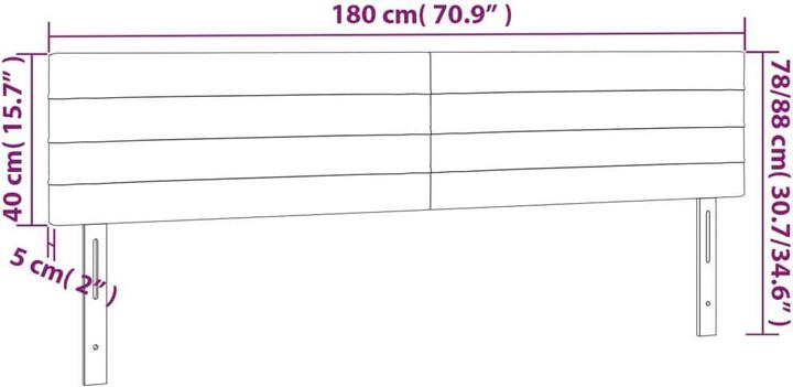 Produktbild vidaXL Kopfteil (180 x 5 x 88 cm)