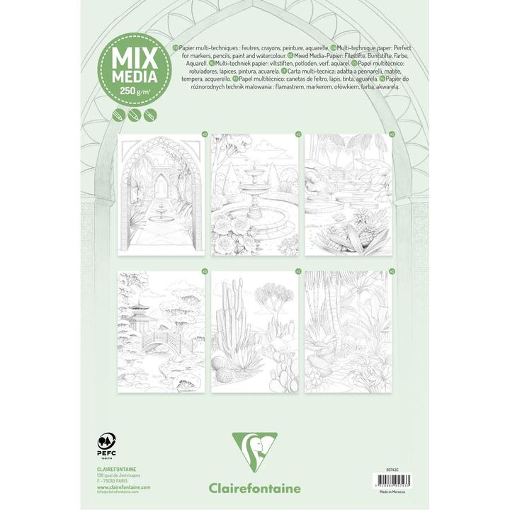 Produktbild Clairefontaine Zeichenblock (A4, Blanko, Weicher Einband)