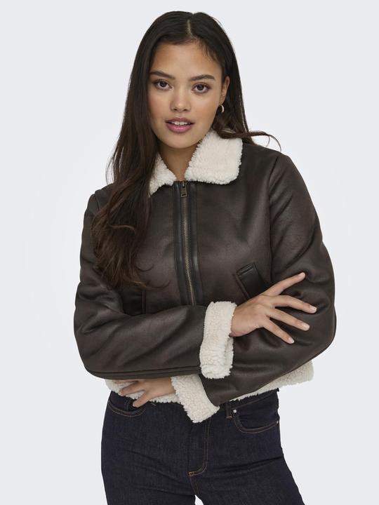 Image du produit Only Fly-Away col veste en cuir synthétique (L)