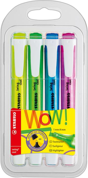 Produktbild STABILO swing cool Textmarker (4x)