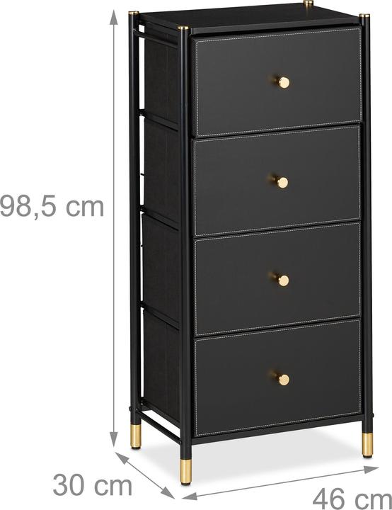 Productafbeelding Relaxdays Commode in de hal (46 x 30 x 98,5 cm)