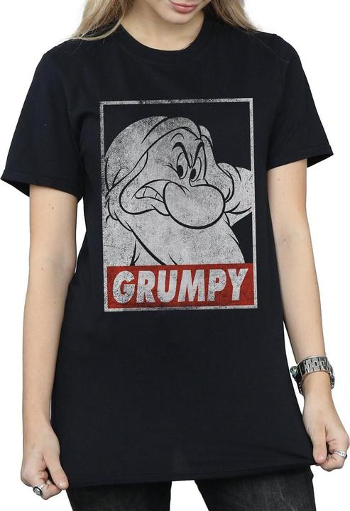 Produktbild Snow White Grumpy Poster Baumwolle Boyfriend TShirt (L)