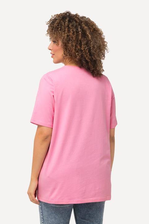 Immagine prodotto Ulla Popken T-shirt dal taglio svasato con scollo a girocollo e mezze maniche (50, 52)