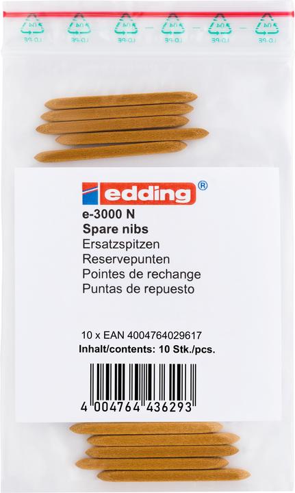 Immagine prodotto Edding Punte di feltro di ricambio (Bianco, 1 mm, 10 x)