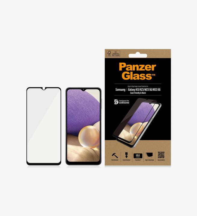 Actual product image PanzerGlass Display protector Case Friendly (1 pcs., Samsung Galaxy M33)