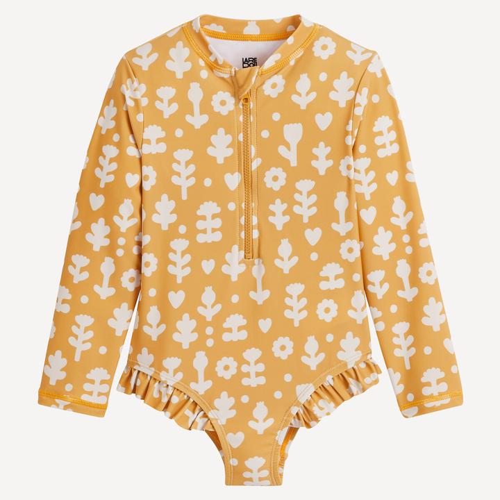 La Redoute Collections Langärmeliger Badeanzug mit Blumenmuster