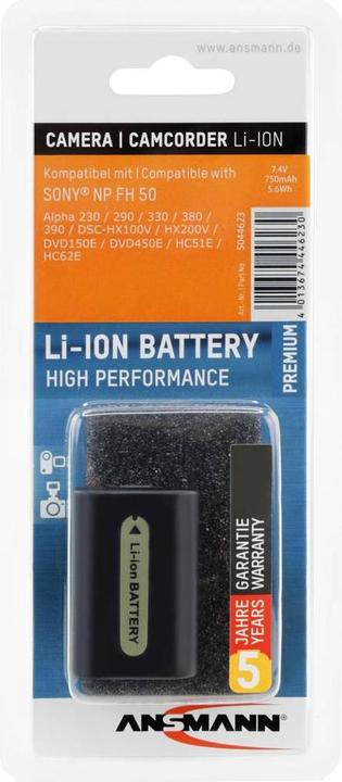 Produktbild Ansmann Sony NP-FH50 Akku (Kamera Akku)
