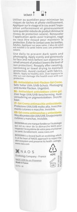 Actual product image Bioderma Photoderm Spot-Age (Sun cream face, SPF 50+, 40 ml)