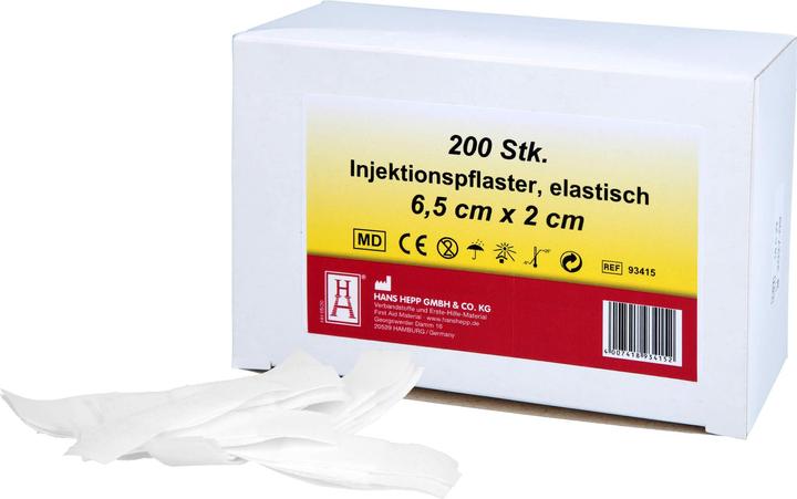 Produktbild Injektionspflaster 2x6,5cm Vlies weiss, 200 St PFL (200 x)