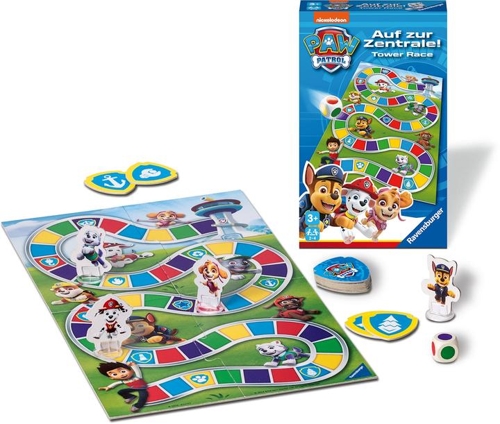 Actual product image Ravensburger Paw Patrol - Race the Tower. (German, Spanish, French, Dutch, Italian, English)