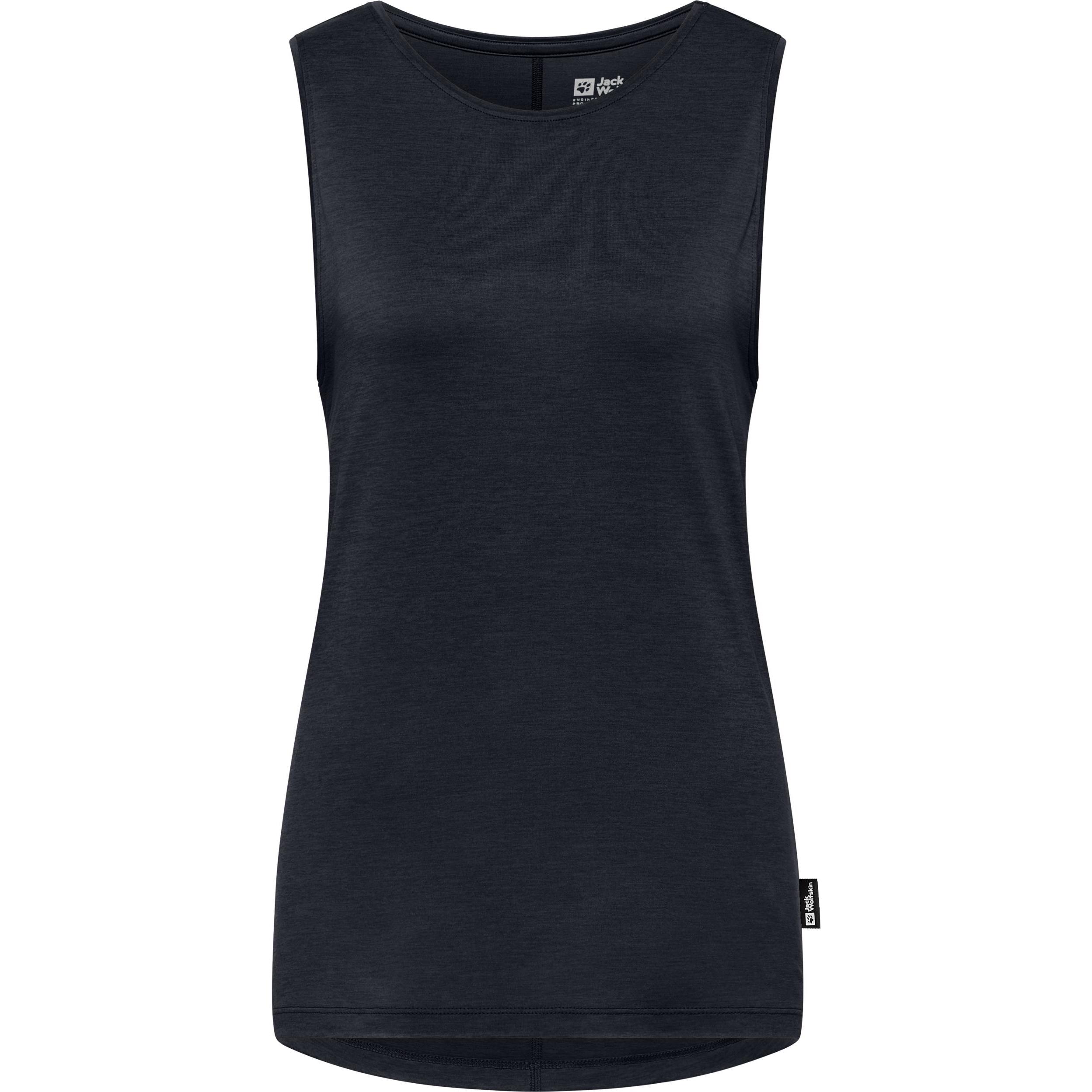 Jack Wolfskin, Damen, Sportshirt, Travel Top W (XXL), Blau, XXL