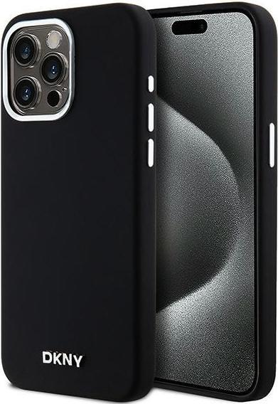 DKNY DKHMP14XSMCHLK iPhone 14 Pro Max 6.7" czarny/black hardcase Liquid Silicone Small Metal Logo Ma (Apple iPhone 14 Pro Max)
