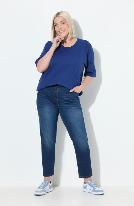 Immagine prodotto Ulla Popken Mom jeans in comodo tessuto elasticizzato con taglio a cinque tasche e cintura comoda (56)