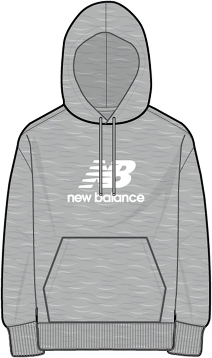 Actual product image New Balance Essentials Stacked Logo Hoodie (S)