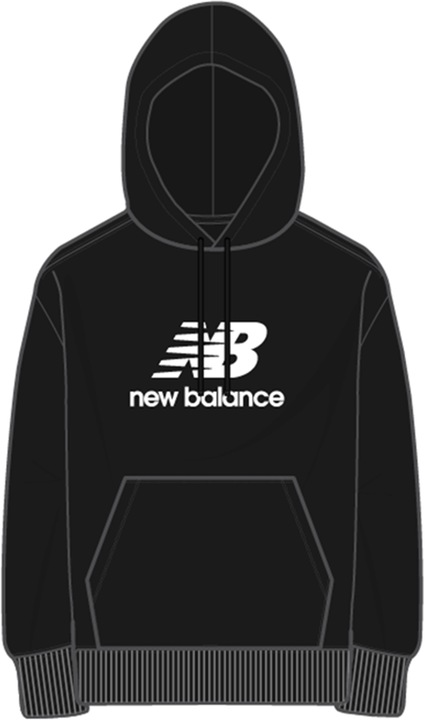 Actual product image New Balance Essentials Stacked Logo Hoodie (XXL)
