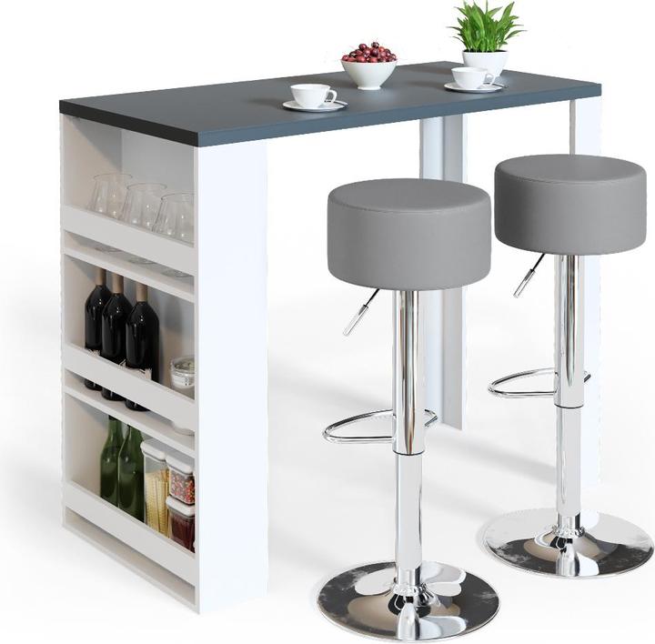 Anthrazit, Grau, Weiss