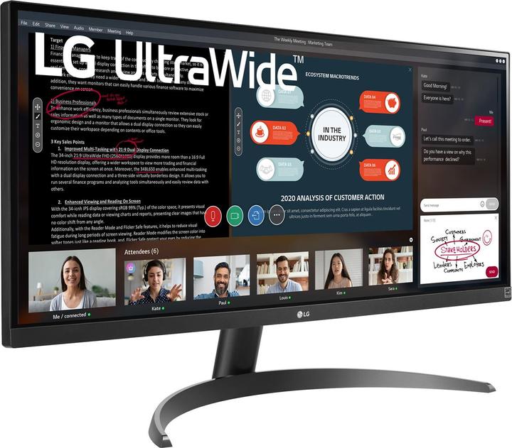 Productafbeelding LG 29WP500-B (2560 x 1080 pixels, 29")