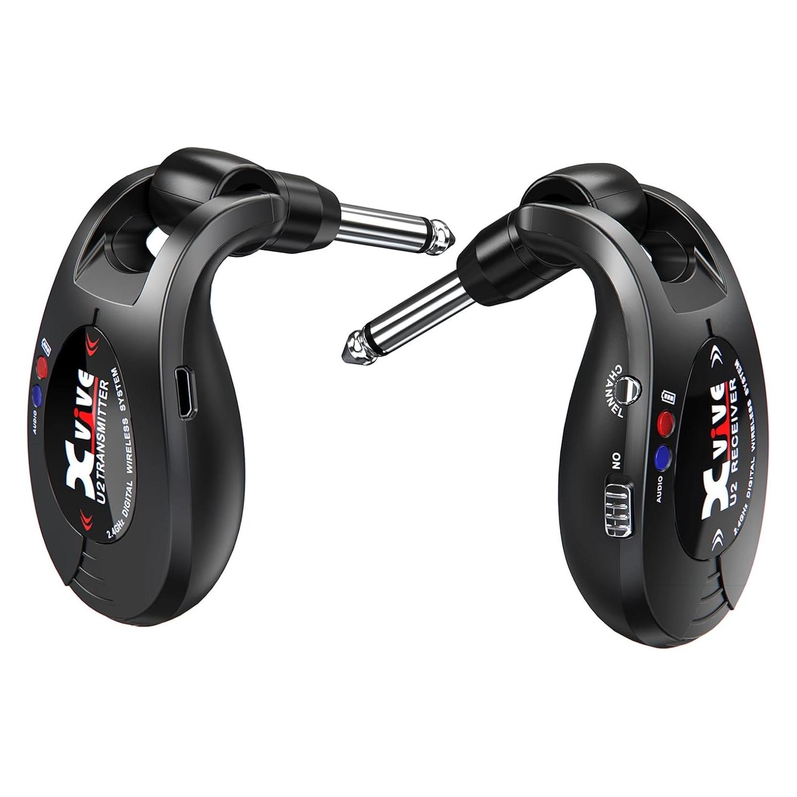 Xvive U2 Black Draadloos Gitaarsysteem (Wireless System), Zubehör Instrumente, Schwarz