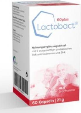 Actual product image Lactobact 60plus capsule (60 pcs., Capsules, 21 g)