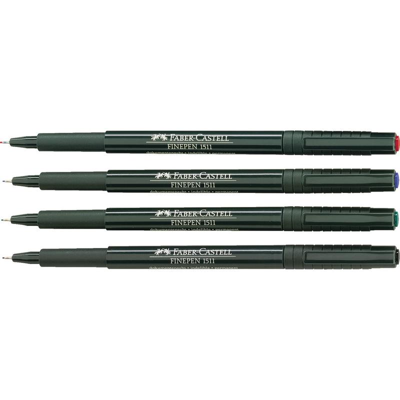 Thumbnail - Faber-Castell, Schreibstifte, Faserschreiber Finepen 1511 (Schwarz, 1 x)