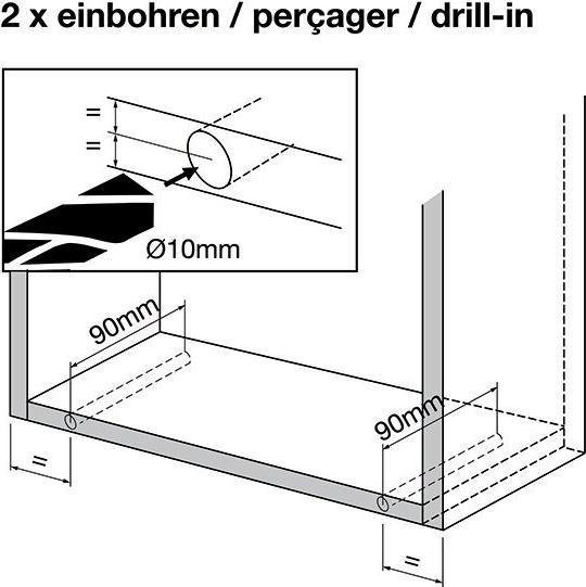Actual product image Peka Metall Push to Open FREEFLAP mini/forte