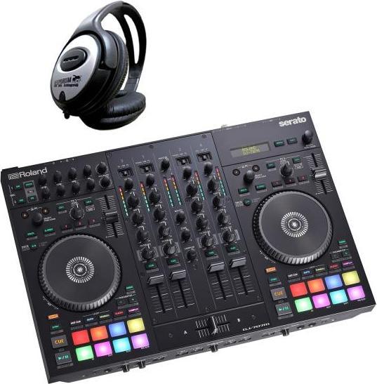 Roland DJ-707M Mobiler DJ-Controller mit Kopfhörer