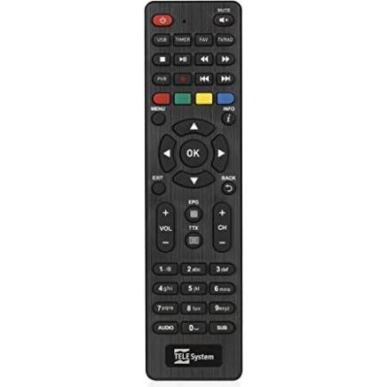 Telesystem TELE System 58035002 IR-Fernbedienung Drahtlose TV-Tuner-Tasten (Gerätespezifische Fernbedienung), Fernbedien...