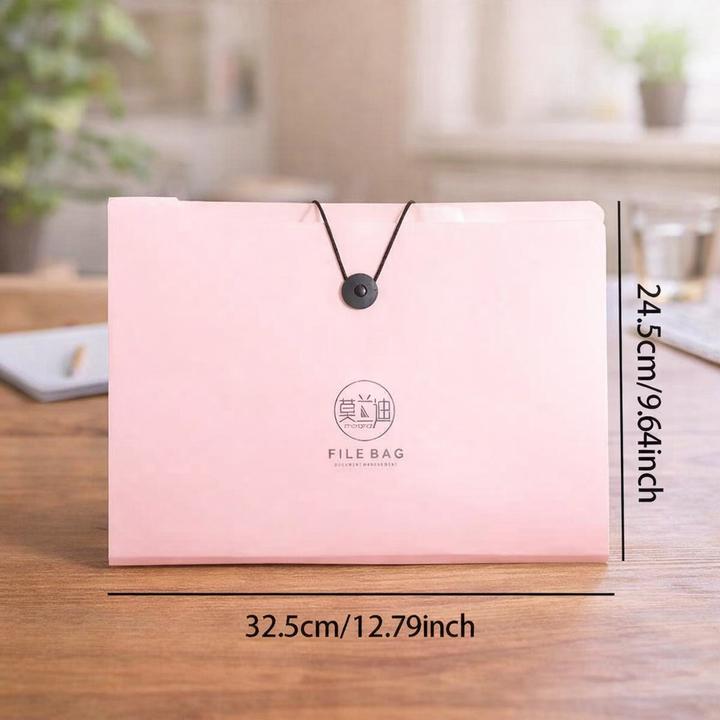 Produktbild ASMI Aktenmappe A4 – Erweiterbare Fächermappe mit 8 Fächern (A4)