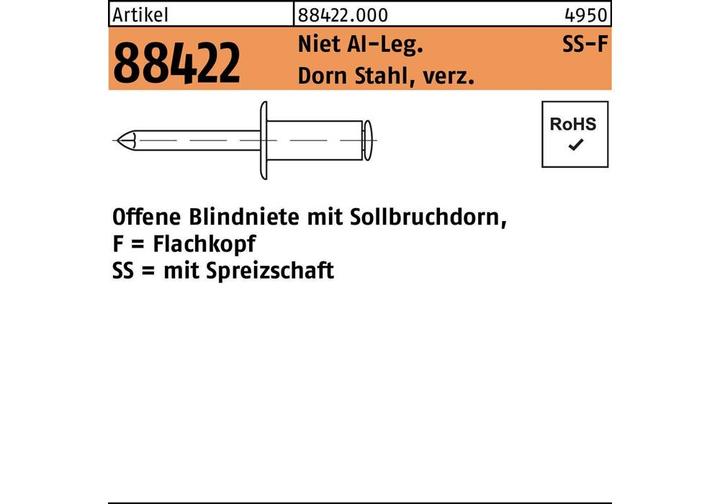 Image du produit Reyher Rivet POP R 88422 Flachkopf
