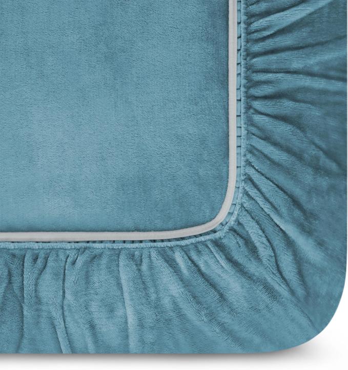 Actual product image Aspero Flannel fitted sheet PERPIGNAN (140 x 200 cm)