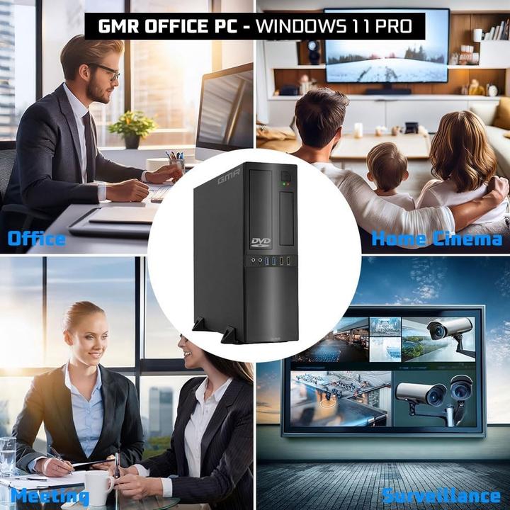 Actual product image GMR Ultra Slim i7 Office PC with 16GB RAM, 512GB SSD, DVD±RW, USB 3, Windows 11 Pro, WiFi Bluetooth (512 GB, 16 GB)